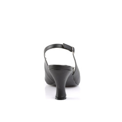 Pleaser Pink Label JENNA-02 Black Vegan Leather Sale