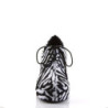 Funtasma PIMP-02 Zebra Fur 70s Disco Shoes Men