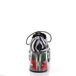 Funtasma PIMP-02 Zebra Fur 70s Disco Shoes Men