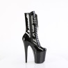 Pleaser FLAMINGO-1054 Black Patent Women Ankle Boots