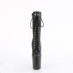 Pleaser FLAMINGO-1054 Black Vegan Leather Ankle Boots