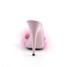 Fabulicious POISE-501F Rose Satin Feathers Mules Women