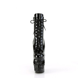 Pleaser RAPTURE-1020 Black Patent Women's Ankle Boots
