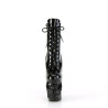 Pleaser RAPTURE-1020 Black Patent Women's Ankle Boots