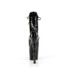 Pleaser RAPTURE-1020 Black Patent Women's Ankle Boots