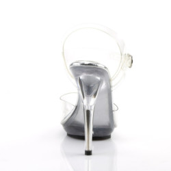 Fabulicious POISE-508 Clear High Heeled Sandals Women