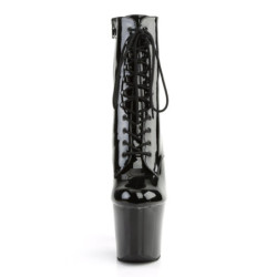 Demonia SHAKER-52 Emerald Platform Wedge Ankle Boots