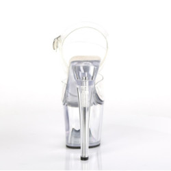 Demonia SHAKER-65 White Hologram Platform Wedge Boots