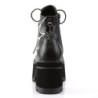 Demonia RANGER-105 Black Vegan Chunky Platform Ankle Boots
