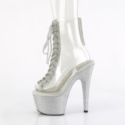 Pleaser BEJEWELED-1016C-2-7 Transparent Strass Silver