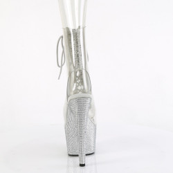 Pleaser BEJEWELED-1016C-2-7 Transparent Strass Silver