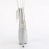 Pleaser BEJEWELED-1016C-2-7 Transparent Strass Silver