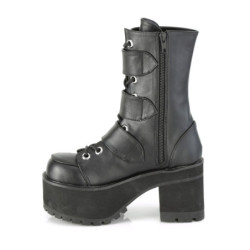 Demonia RANGER-308 Black Vegan Leather Sale Women