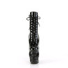 Pleaser RAPTURE-1020 Black Patent Women's Ankle Boots