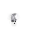 Fabulicious LIP-101-8 White Satin Transparent Mules