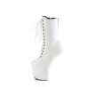 Pleaser CRAZE-1040TT Black White Patent Ankle Boots
