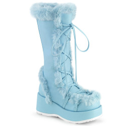Demonia CUBBY-311 Baby Blue Vegan Women Platform Boots