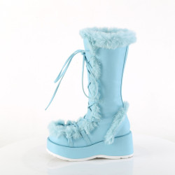 Demonia CUBBY-311 Baby Blue Vegan Women Platform Boots