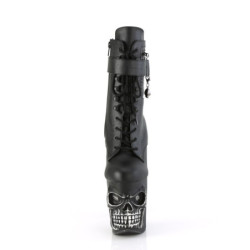 Pleaser RAPTURE-1020STR-LT Black Vegan Silver High Heels