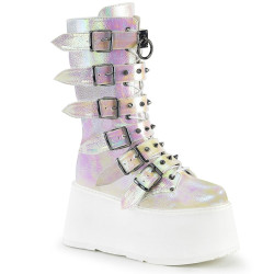Demonia DAMNED-225 Pearl Vegan Platform Women Boots