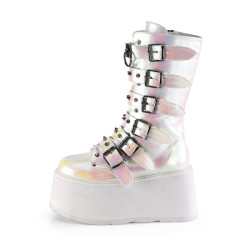 Demonia DAMNED-225 Pearl Vegan Platform Women Boots
