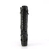 Pleaser DELIGHT-3017 Patent Laced Thigh High Boots