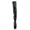 Pleaser DELIGHT-3017 Vegan Laced Thigh High Boots