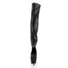 Pleaser DELIGHT-3017 Vegan Laced Thigh High Boots
