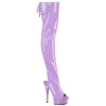 Pleaser DELIGHT-3017 Lavender Laced Thigh High Boots