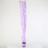 Pleaser DELIGHT-3017 Lavender Laced Thigh High Boots