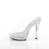 Fabulicious LIP-102 Transparent High Heeled Mules