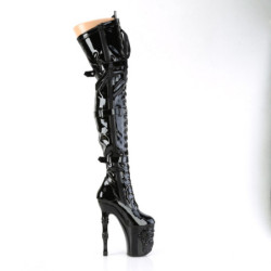 Pleaser RAPTURE-3028 Buckle Extreme Thigh High Boots