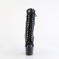 Pleaser ADORE-1040WR-HG Black Hologram Patent Boots