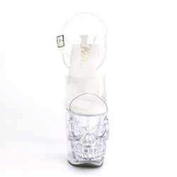 Pleaser RAPTURE-808 Clear Pole Shoes Finger Bone Heels