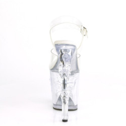 Pleaser RAPTURE-808 Clear Pole Shoes Finger Bone Heels