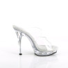 Fabulicious LIP-102 Transparent High Heeled Mules