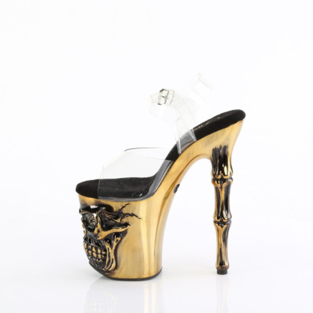Pleaser FLAMINGO-2023 Patent Platform Heeled Boots