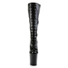 Pleaser FLAMINGO-2023 Patent Platform Heeled Boots