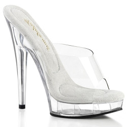 Fabulicious SULTRY-601 High Heeled Platform Mules Women