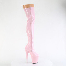 Pleaser FLAMINGO-3000 Rose Extreme Heeled Thigh Boots
