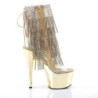 Pleaser ADORE-1017RSF Transparent Gold Chrome Boots