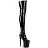 Pleaser FLAMINGO-3000 Patent Extreme Heeled Thigh Boots