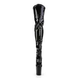 Pleaser FLAMINGO-3000 Patent Extreme Heeled Thigh Boots