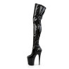 Pleaser FLAMINGO-3000 Patent Extreme Heeled Thigh Boots
