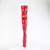 Pleaser FLAMINGO-3000 Red Extreme Heeled Thigh Boots