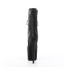 Pleaser RAZZLE-1040WR Black Reptile Print Ankle Boots