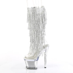 Pleaser SPECTATOR-2017RSF Transparent Silver Chrome