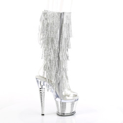 Pleaser SPECTATOR-2017RSF Transparent Silver Chrome