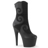 Pleaser ADORE-1034 Black Vegan Suede Leather Ankle Boots