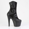 Pleaser ADORE-1034 Black Vegan Suede Leather Ankle Boots